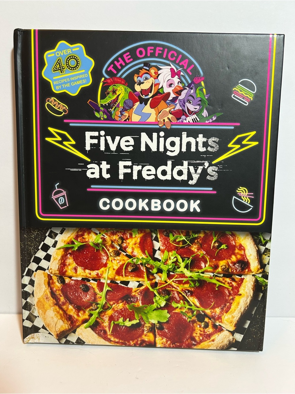 Scholastic Five Nights at Freddy's Cookbook - Black with Neon Accents